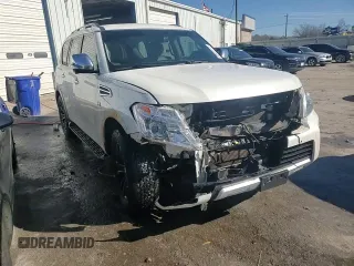 2018 Nissan Armada Platinum with VIN JN8AY2NE1J9731535, listed as a Copart auction lot 88420735 with 116,693 mi miles and Salvage Title. Bid and sale history available at carsss.com. Image 16.
