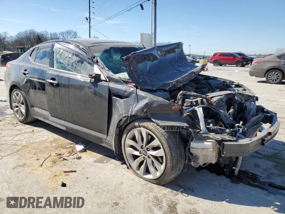 2015 Kia Optima SX Turbo with VIN 5XXGR4A61FG505020, listed as a Copart auction lot 46655565 with 56,939 mi miles and Clean Title. Bid and sale history available at carsss.com. Image 4.