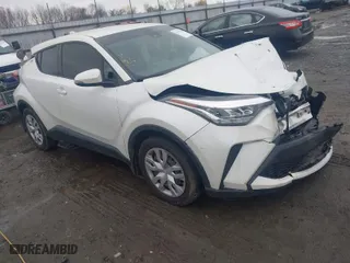 2021 Toyota C-HR LE with VIN JTNKHMBX2M1110644, listed as a IAAI auction lot 41115935 with 75,413 mi miles. Bid and sale history available at carsss.com. Image 1.