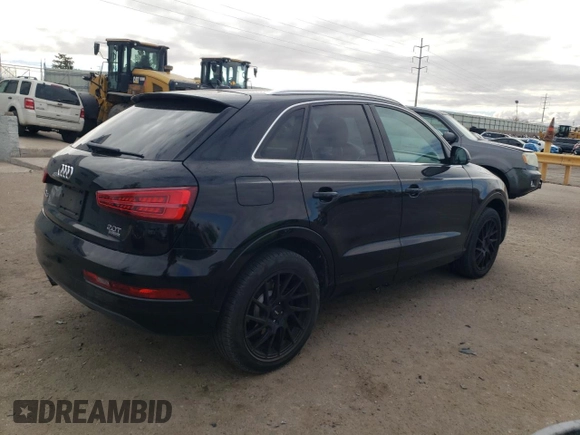 2016 Audi Q3 Premium Plus with VIN WA1EFCFS5GR000591, listed as a Copart auction lot 45585415 with 87,303 mi miles and Salvage title. Bid and sale history available at DreamBid. Image 3.