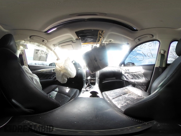 2017 Infiniti Q50 2.0t with VIN JN1CV7ARXHM681506, listed as a IAAI auction lot 41838316 with 98,164 mi miles. Bid and sale history available at carsss.com. Image 13.