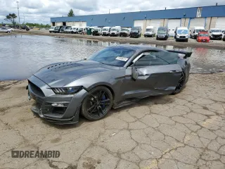 2021 Ford Mustang Shelby GT500 with VIN 1FA6P8SJ8M5502165, listed as a Copart auction lot 57999975 with 7,567 mi miles and Clean title. Bid and sale history available at DreamBid. Image 1.