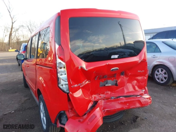 2015 Ford Transit Connect Wagon XLT with VIN NM0GE9F75F1199653, listed as a IAAI auction lot 41776006 with 34,984 mi miles. Bid and sale history available at carsss.com. Image 6.