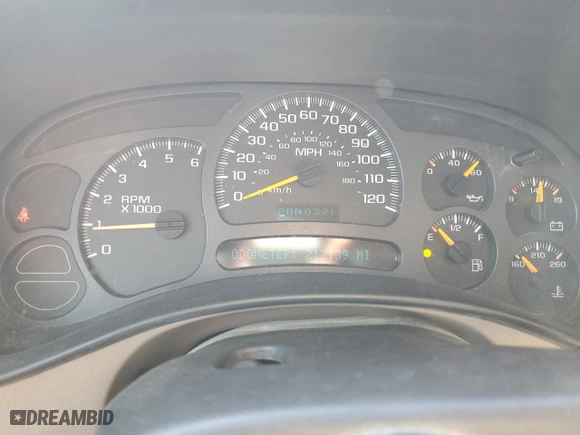 2004 Chevrolet Tahoe LT with VIN 1GNEK13T84J286506, listed as a Copart auction lot 44009595 with 212,139 mi miles and Salvage Title. Bid and sale history available at carsss.com. Image 9.