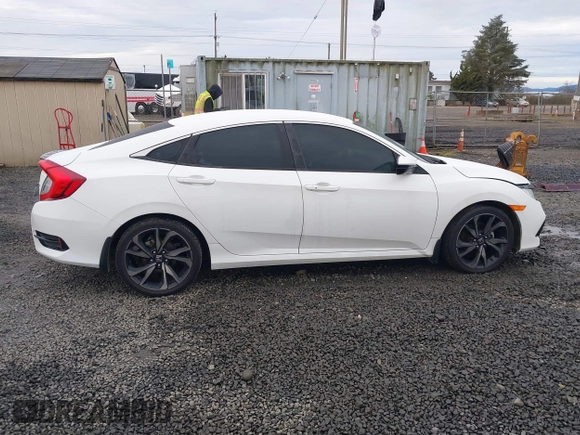 2020 Honda Civic Sedan Sport with VIN 19XFC2F87LE216756, listed as a IAAI auction lot 41640875 with 45,666 mi miles. Bid and sale history available at carsss.com. Image 14.