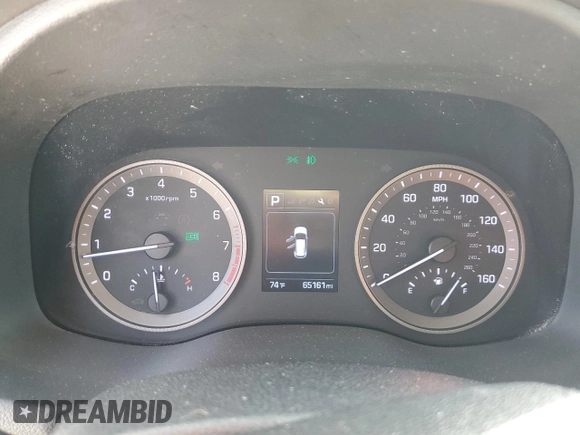 2018 Hyundai Tucson SEL Plus with VIN KM8J33A44JU808422, listed as a Copart auction lot 45018025 with 65,161 mi miles and Salvage Title. Bid and sale history available at carsss.com. Image 9.
