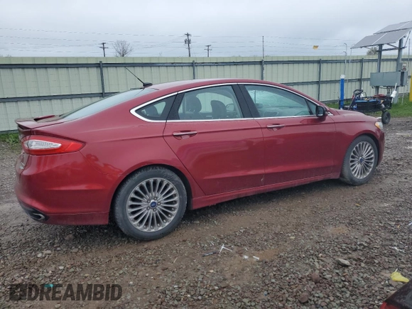 2013 Ford Fusion Titanium with VIN 3FA6P0K90DR104100, listed as a Copart auction lot 54822345 with 306,574 mi miles and Salvage Title. Bid and sale history available at DreamBid. Image 3.