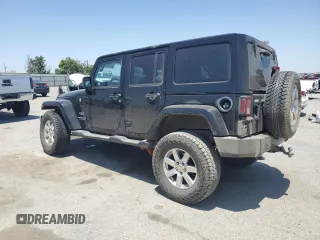 2017 Jeep Wrangler Unlimited Sahara with VIN 1C4BJWEG3HL614632, listed as a Copart auction lot 57525545 with 75,973 mi miles and Salvage title. Bid and sale history available at DreamBid. Image 2.