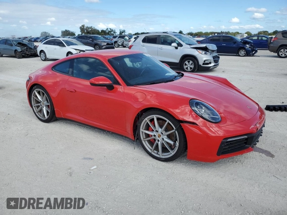 2020 Porsche 911 Carrera S with VIN WP0AB2A90LS225857, listed as a Copart auction lot 72090753 with 12,134 mi miles and . Bid and sale history available at DreamBid. Image 4.