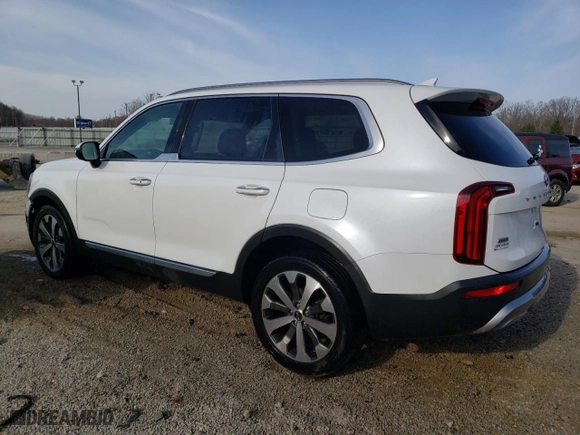 2020 Kia Telluride S with VIN 5XYP6DHC4LG005137, listed as a Copart auction lot 46643625 with 124,663 mi miles and Salvage Title. Bid and sale history available at carsss.com. Image 2.