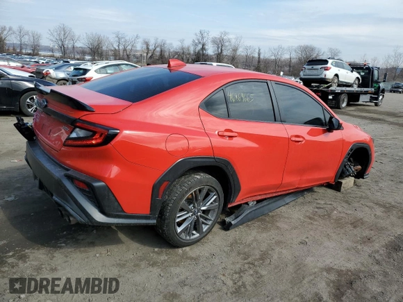 2022 Subaru WRX with VIN JF1VBAA6XN9028647, listed as a Copart auction lot 46869665 with 30,924 mi miles and Salvage Title. Bid and sale history available at carsss.com. Image 3.