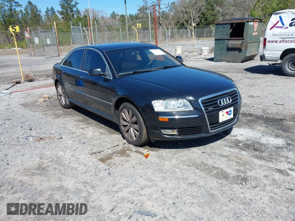 2008 Audi A8 with VIN WAULV94E98N011986, listed as a IAAI auction lot 41762596 with Not provided miles and . Bid and sale history available at DreamBid. Image 1.