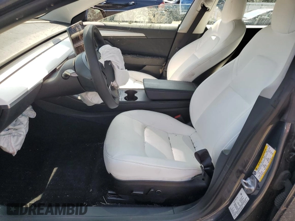 2022 Tesla Model 3 Performance with VIN 5YJ3E1EC1NF262416, listed as a Copart auction lot 54356025 with Not Provided miles and Salvage Title. Bid and sale history available at DreamBid. Image 7.