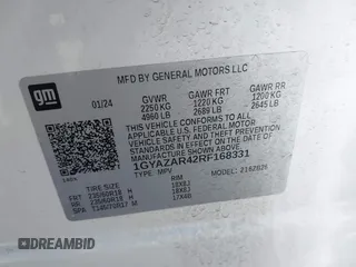 2024 Cadillac XT4 FWD Luxury with VIN 1GYAZAR42RF168331, listed as a IAAI auction lot 41980130 with 10,335 mi miles and . Bid and sale history available at carsss.com. Image 9.