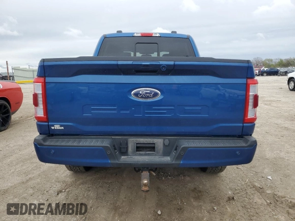 2023 Ford F-150 XL with VIN 1FTFW1E5XPKD84631, listed as a Copart auction lot 51796905 with 54,156 mi miles and Salvage Title. Bid and sale history available at carsss.com. Image 6.