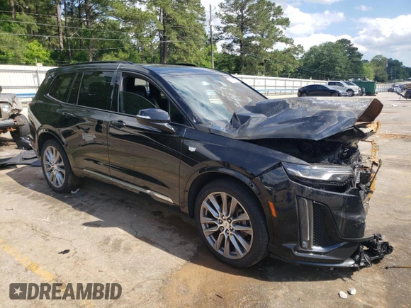 2020 Cadillac XT6 AWD Sport with VIN 1GYKPGRS1LZ121874, listed as a Copart auction lot 56968525 with Not provided miles and Non repairable. Bid and sale history available at DreamBid. Image 4.