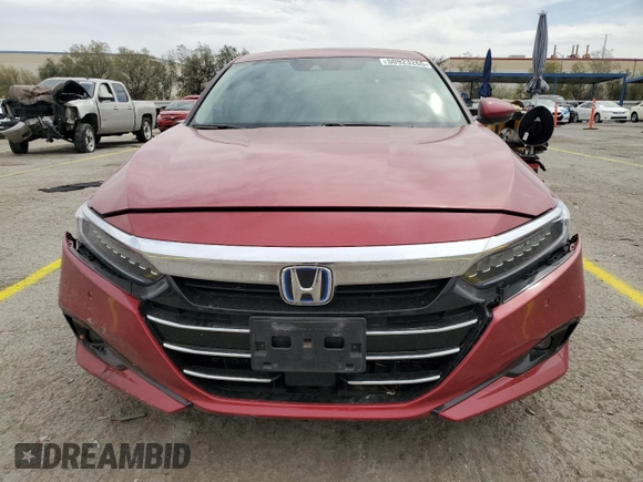 2022 Honda Accord EX-L with VIN 1HGCV3F50NA007181, listed as a Copart auction lot 50923265 with 79,522 mi miles and Salvage title. Bid and sale history available at DreamBid. Image 5.