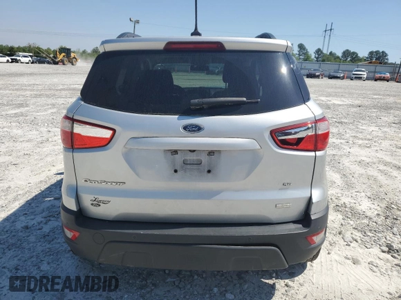2020 Ford EcoSport SE z VIN MAJ3S2GE0LC352184, wystawiony jako Copart lot #52394035 z przebiegiem 94 063 mil mil oraz Szkody całkowita. Historia ofert i sprzedaży dostępna na DreamBid. Obrazek 6.