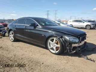 2012 Mercedes-Benz CLS 550 with VIN WDDLJ9BB0CA052925, listed as a Copart auction lot 51093785 with 118,854 mi miles and Salvage Title. Bid and sale history available at DreamBid. Image 4.