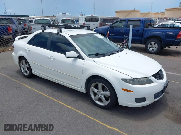 2008 Mazda 6 i Sport VE with VIN 1YVHP80CX85M20946, listed as a IAAI auction lot 42237322 with 125,244 mi miles and . Bid and sale history available at carsss.com. Image 1.