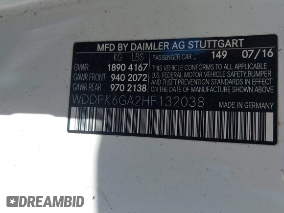 2017 Mercedes-Benz SLC 43 AMG z VIN WDDPK6GA2HF132038, wystawiony jako IAAI lot #41737706 z przebiegiem 84 002 mil mil oraz . Historia ofert i sprzedaży dostępna na DreamBid. Obrazek 9.