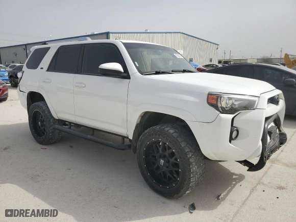 2017 Toyota 4Runner SR5 with VIN JTEZU5JR0H5153588, listed as a Copart auction lot 47586795 with 0 mi miles and Salvage Title. Bid and sale history available at carsss.com. Image 4.