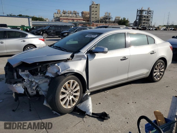 2013 Buick LaCrosse Leather с VIN 1G4GC5E36DF294329, выставлен на аукционе Copart как лот 59966255 с пробегом Не указан миль и Списание • Salvage title. История ставок и продаж доступна на DreamBid. Изображение 1.