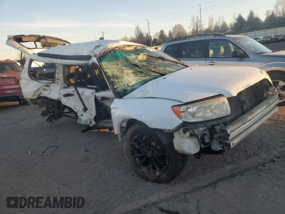 2007 Subaru Forester X with VIN JF1SG63627H738309, listed as a Copart auction lot 41854245 with 0 mi miles and Salvage Title. Bid and sale history available at carsss.com. Image 4.