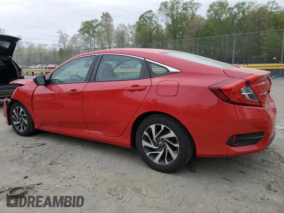 2016 Honda Civic EX with VIN 2HGFC2F77GH518504, listed as a Copart auction lot 53779945 with 158,932 mi miles and Salvage Title. Bid and sale history available at DreamBid. Image 2.