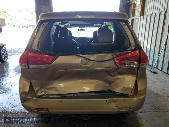 2011 Toyota Sienna XLE with VIN 5TDDK3DC7BS009764, listed as a Copart auction lot 59179775 with 197,145 mi miles and Salvage title. Bid and sale history available at DreamBid. Image 6.