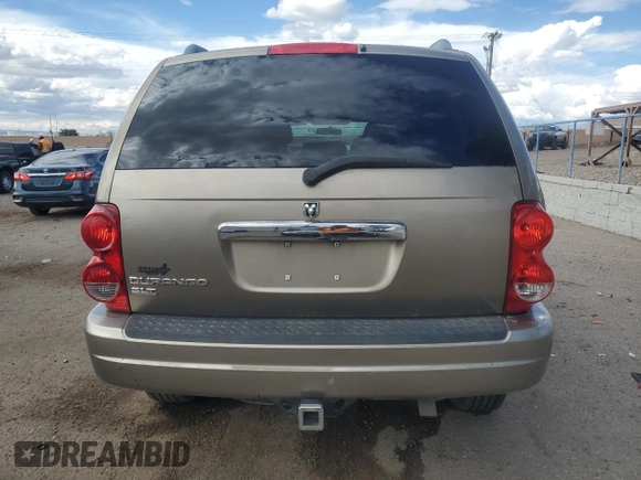 2005 Dodge Durango SLT with VIN 1D4HD48N35F605264, listed as a Copart auction lot 55932775 with 170,548 mi miles and Salvage title. Bid and sale history available at DreamBid. Image 6.