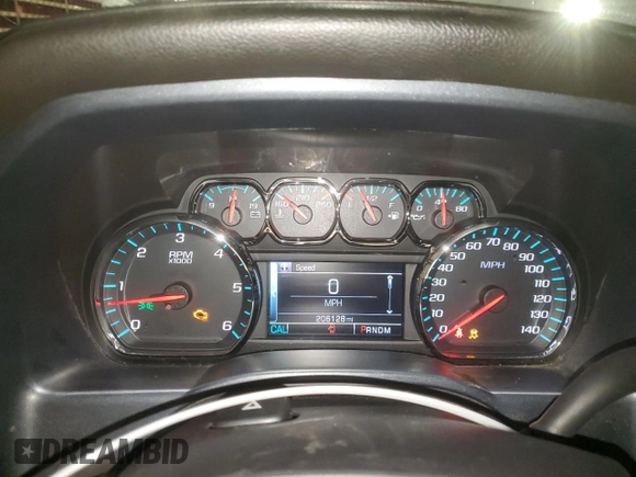 2015 Chevrolet Silverado 1500 LTZ with VIN 1GCVKSEC9FZ159781, listed as a Copart auction lot 44525365 with 206,128 mi miles and Salvage Title. Bid and sale history available at carsss.com. Image 9.