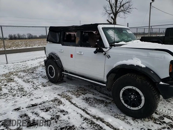 2024 Ford Bronco Outer Banks with VIN 1FMEE8BP1RLA50798, listed as a Copart auction lot 45704955 with 8,182 mi miles and Salvage title. Bid and sale history available at DreamBid. Image 12.