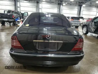 2005 Mercedes-Benz S-Class 4.3L with VIN WDBNG83J95A459421, listed as a Copart auction lot 77153264 with 168,360 mi miles and Salvage Title. Bid and sale history available at carsss.com. Image 6.