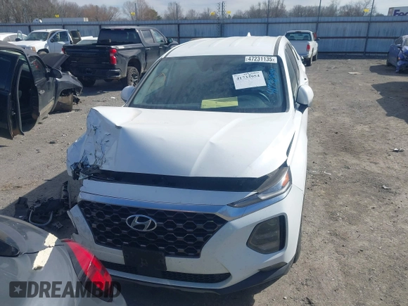2020 Hyundai Santa Fe SEL w/SULEV with VIN 5NMS33AD3LH153043, listed as a IAAI auction lot 41733954 with 114,206 mi miles. Bid and sale history available at carsss.com. Image 12.