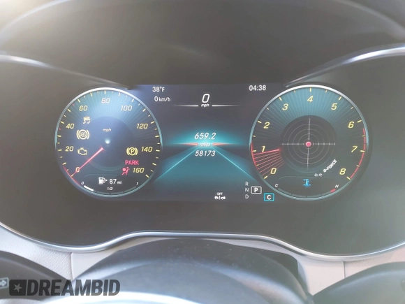 2021 Mercedes-Benz GLC 300 z VIN W1N0G8EB4MV274579, wystawiony jako IAAI lot #41407431 z przebiegiem 58 173 mil mil oraz . Historia ofert i sprzedaży dostępna na DreamBid. Obrazek 7.