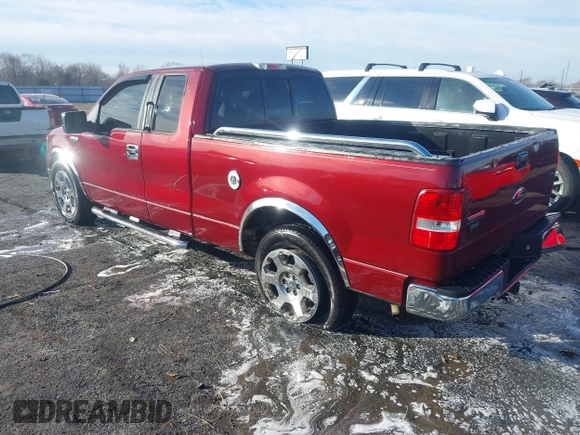 2005 Ford F-150 XLT with VIN 1FTPX12585NA02887, listed as a IAAI auction lot 41353228 with 162,863 mi miles. Bid and sale history available at carsss.com. Image 3.