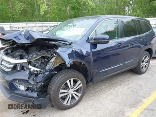 2018 Honda Pilot EX-L with VIN 5FNYF6H57JB046433, listed as a IAAI auction lot 42296714 with Not provided miles and . Bid and sale history available at DreamBid. Image 16.
