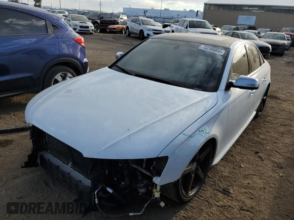 2013 Audi S4 Premium Plus with VIN WAUBGAFL3DA072335, listed as a Copart auction lot 73298004 with 96,735 mi miles and Salvage Title. Bid and sale history available at carsss.com. Image 1.