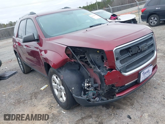 2015 GMC Acadia SLE with VIN 1GKKRNEDXFJ263742, listed as a IAAI auction lot 41513912 with 168,560 mi miles and . Bid and sale history available at DreamBid. Image 1.