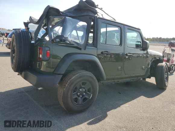 2022 Jeep Wrangler Unlimited Willys with VIN 1C4HJXDN6NW245016, listed as a Copart auction lot 51582925 with 3,029 mi miles and Salvage title. Bid and sale history available at DreamBid. Image 3.