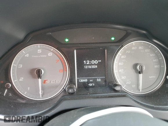 2015 Audi SQ5 Premium Plus with VIN WA1CGBFP2FA089530, listed as a Copart auction lot 42582305 with 136,449 mi miles and Salvage title. Bid and sale history available at DreamBid. Image 9.