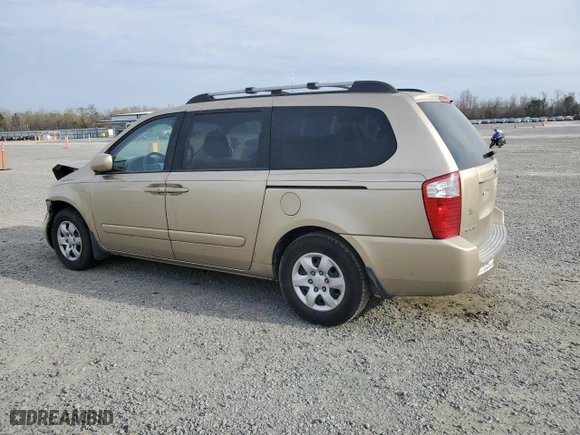 2008 Kia Sedona LX with VIN KNDMB233X86232322, listed as a Copart auction lot 50213815 with 241,569 mi miles and Salvage Title. Bid and sale history available at carsss.com. Image 2.