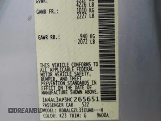 2017 Nissan Altima SV z VIN 1N4AL3AP3HC265651, wystawiony jako Copart lot #58508825 z przebiegiem 132 782 mil mil oraz Szkoda całkowita • Salvage title. Historia ofert i sprzedaży dostępna na DreamBid. Obrazek 13.