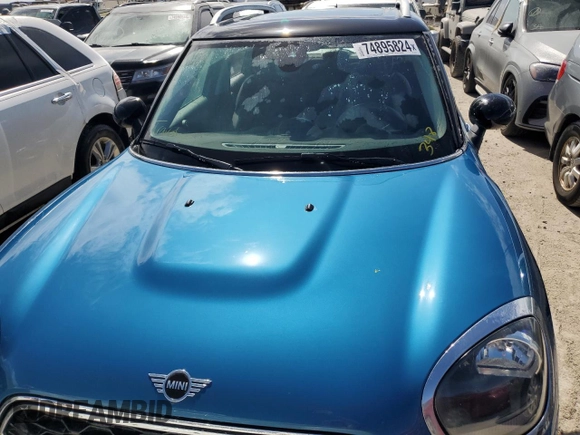 2019 MINI Countryman Cooper S with VIN WMZYT3C55K3J32742, listed as a Copart auction lot 74895824 with 0 mi miles and Non Repairable. Bid and sale history available at carsss.com. Image 5.