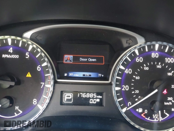 2014 Infiniti QX60 with VIN 5N1AL0MN4EC550191, listed as a IAAI auction lot 41702478 with 176,885 mi miles. Bid and sale history available at carsss.com. Image 7.