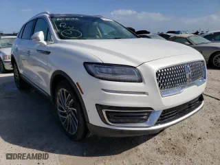 2020 Lincoln Nautilus Reserve with VIN 2LMPJ6K9XLBL12257, listed as a Copart auction lot 62956962 with 0 mi miles. Bid and sale history available at carsss.com. Image 1.