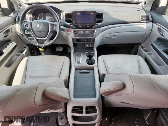 2023 Honda Ridgeline RTL with VIN 5FPYK3F50PB011150, listed as a Copart auction lot 58273325 with 38,742 mi miles and Salvage title. Bid and sale history available at DreamBid. Image 8.