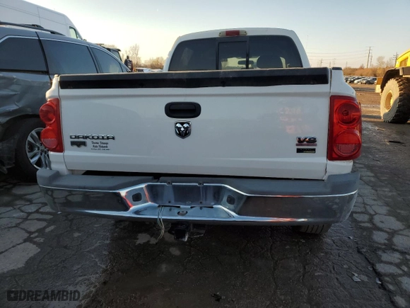 2008 Dodge Dakota Laramie with VIN 1D7HW58N28S638707, listed as a Copart auction lot 82894384 with 0 mi miles and Salvage Title. Bid and sale history available at carsss.com. Image 6.