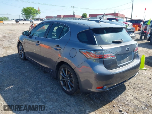 2012 Lexus CT CT 200h with VIN JTHKD5BH8C2121217, listed as a IAAI auction lot 42139460 with 143,570 mi miles and . Bid and sale history available at carsss.com. Image 3.